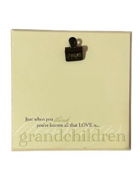 Wooden Cream Wall Decor with Photo Clip